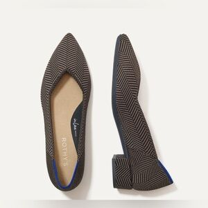 Rothy’s point heels  in Sparrow Herringbone size 7